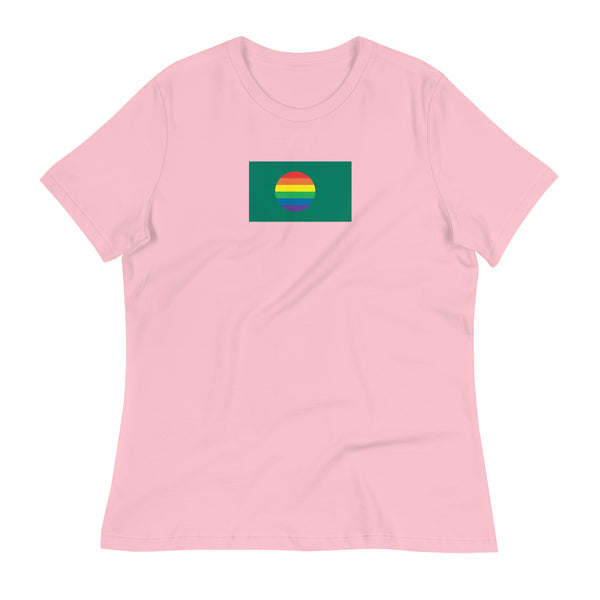 Bangladesh LGBT Pride Flag Women's Relaxed T-Shirt