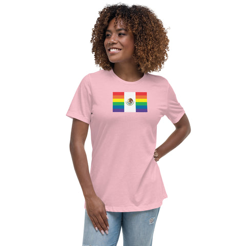 Mexico LGBT Pride Flag Women's Relaxed T-Shirt