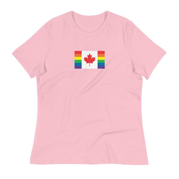 Canada LGBT Pride Flag Women's Relaxed T-Shirt