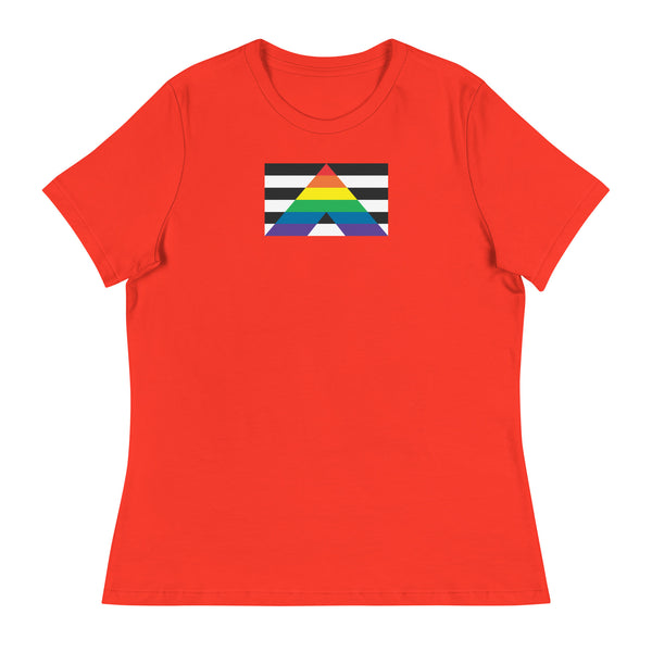 Straight Ally Flag Women's Relaxed fit T-Shirt