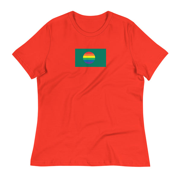 Bangladesh LGBT Pride Flag Women's Relaxed T-Shirt