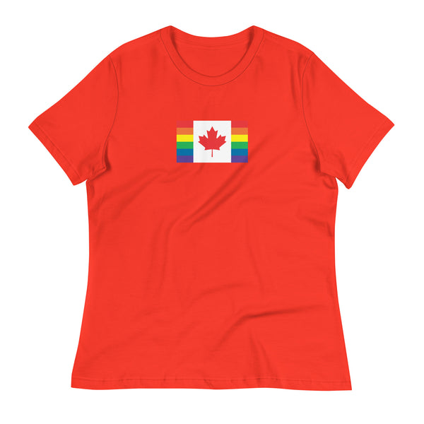 Canada LGBT Pride Flag Women's Relaxed T-Shirt