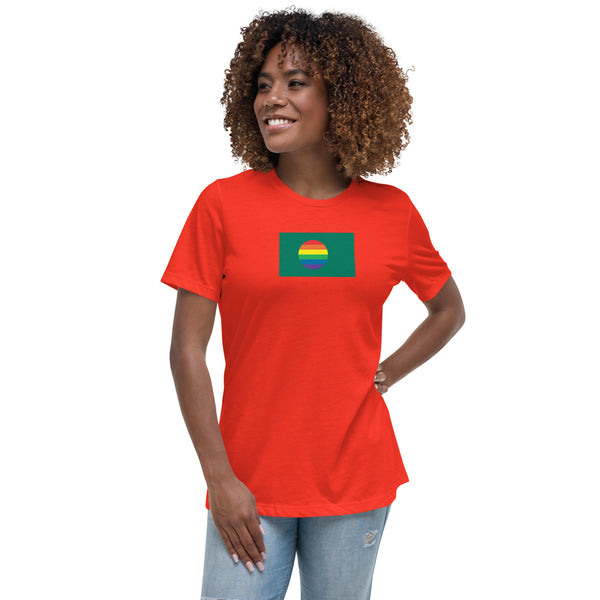 Bangladesh LGBT Pride Flag Women's Relaxed T-Shirt