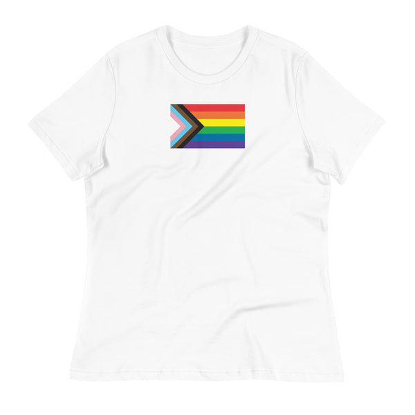 Progress Pride Flag Women's Relaxed T-Shirt