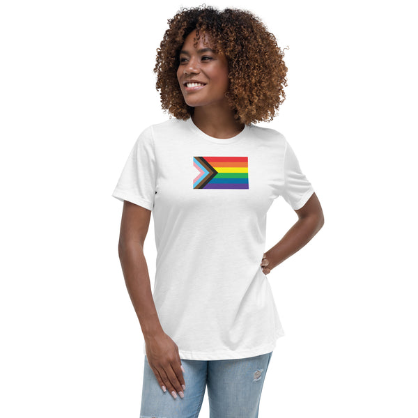 Progress Pride Flag Women's Relaxed T-Shirt