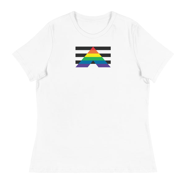 Straight Ally Flag Women's Relaxed fit T-Shirt