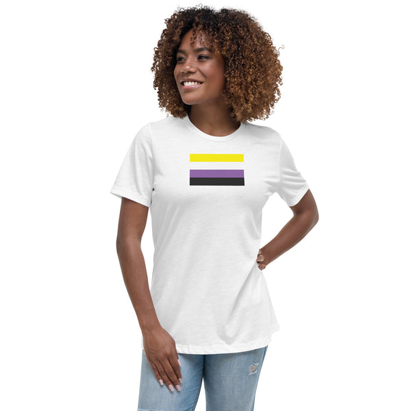 Non Binary Flag Women's Relaxed T-Shirt