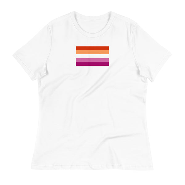 Sunset Lesbian Pride Flag (2019) Women's Relaxed Fit T-Shirt