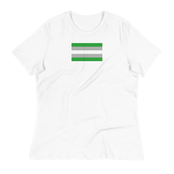 Gray Romantic Women's Relaxed T-Shirt