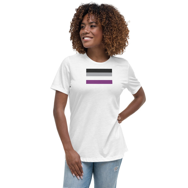 Asexual Pride Flag, Women's Relaxed Fit T-Shirt