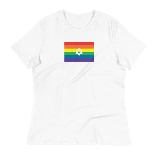 Israel LGBT Pride Flag Women's Relaxed T-Shirt
