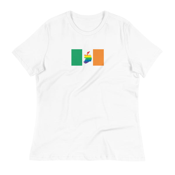 Ireland LGBT Pride Flag Women's Relaxed T-Shirt