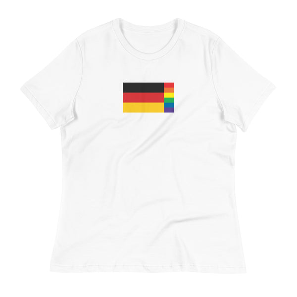Germany LGBT Pride Flag Women's Relaxed T-Shirt