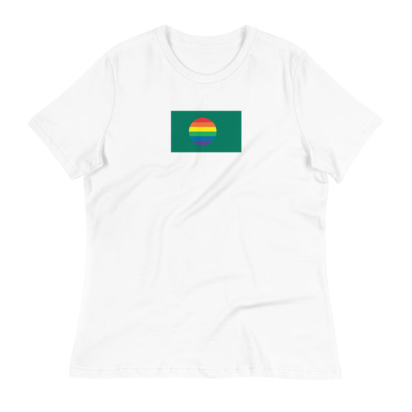 Bangladesh LGBT Pride Flag Women's Relaxed T-Shirt