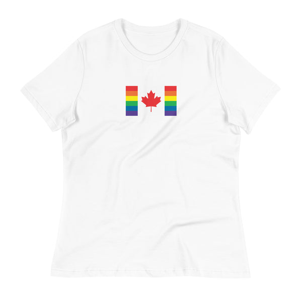 Canada LGBT Pride Flag Women's Relaxed T-Shirt