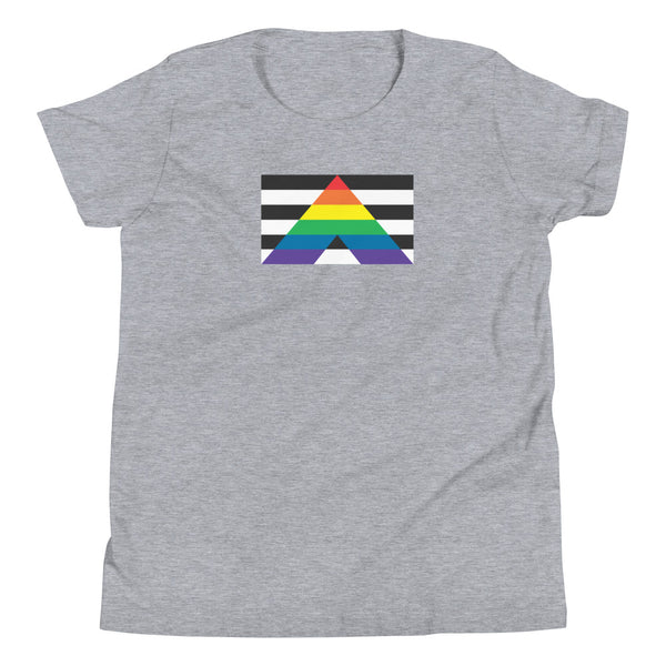 Straight Ally Flag Youth Short Sleeve T-Shirt