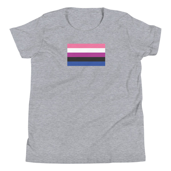 Genderfluid Flag Youth Short Sleeve T-Shirt