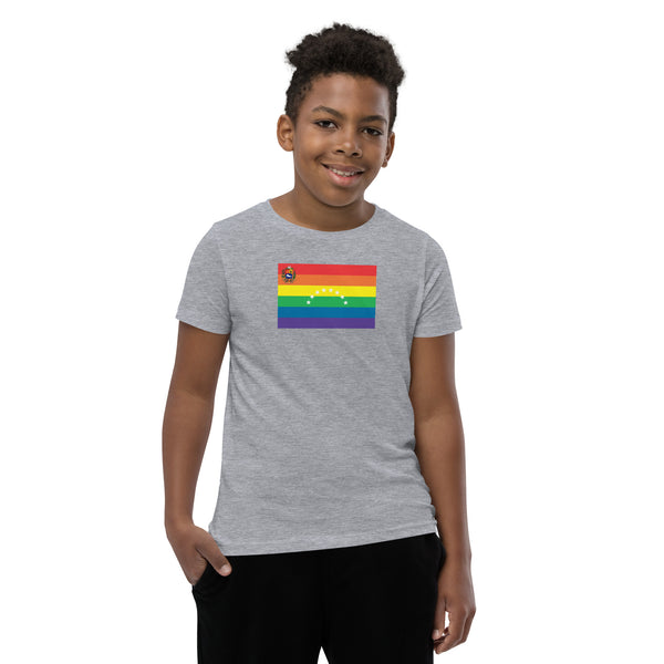 Venezuela LGBT Pride Flag Youth Short Sleeve T-Shirt