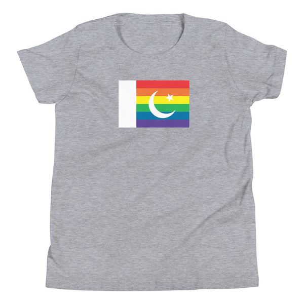 Pakistan LGBT Pride Flag Youth Short Sleeve T-Shirt