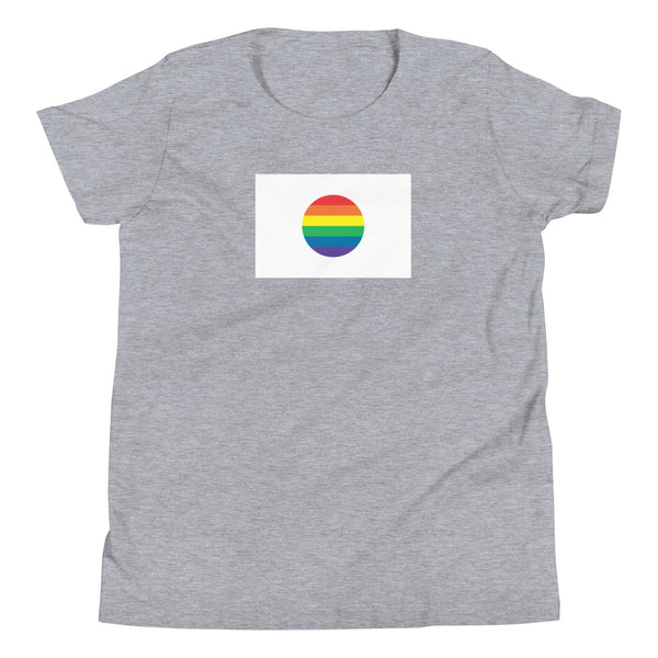 Japan LGBT Pride Flag Youth Short Sleeve T-Shirt