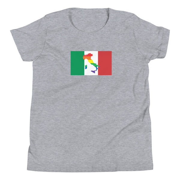 Italy LGBT Pride Flag Youth Short Sleeve T-Shirt