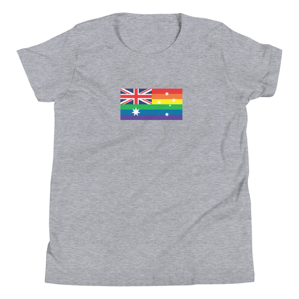 Australia LGBT Pride Flag Youth Short Sleeve T-Shirt