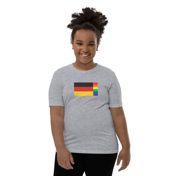 Germany LGBT Pride Flag Youth Short Sleeve T-Shirt