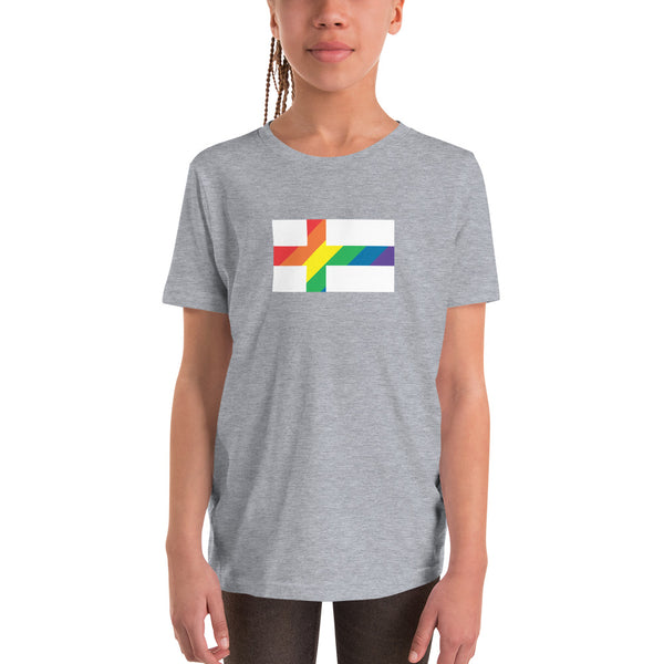 Finland LGBT Pride Flag Youth Short Sleeve T-Shirt
