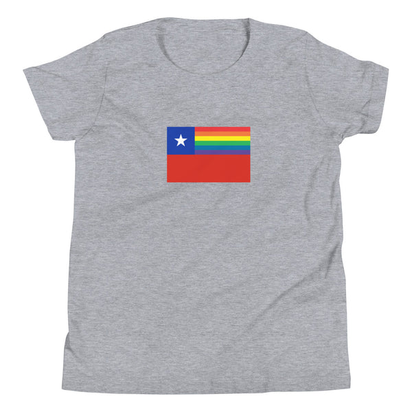 Chile LGBT Pride Flag Youth Short Sleeve T-Shirt