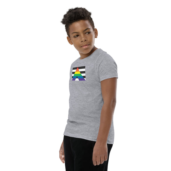 Straight Ally Flag Youth Short Sleeve T-Shirt