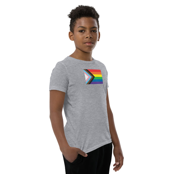 Progress Pride Flag Kids Short Sleeve T-Shirt