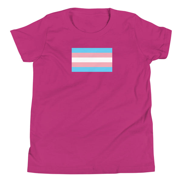 Trans Flag Youth Short Sleeve T-Shirt