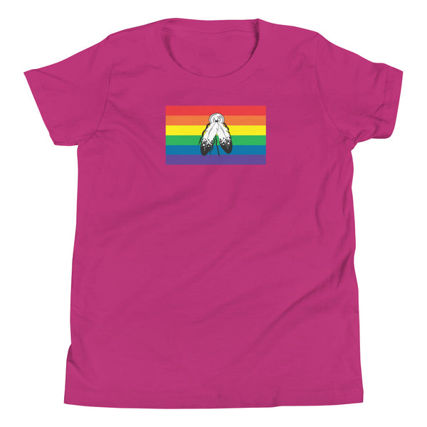 Two spirit Flag Youth Short Sleeve T-Shirt