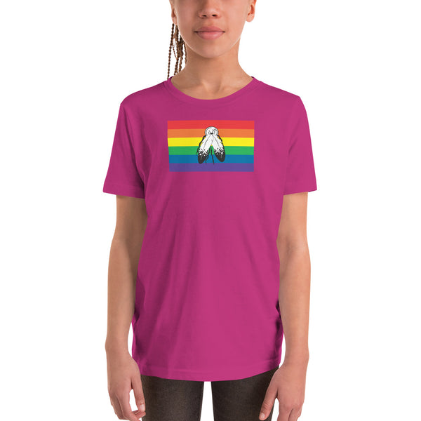 Two spirit Flag Youth Short Sleeve T-Shirt