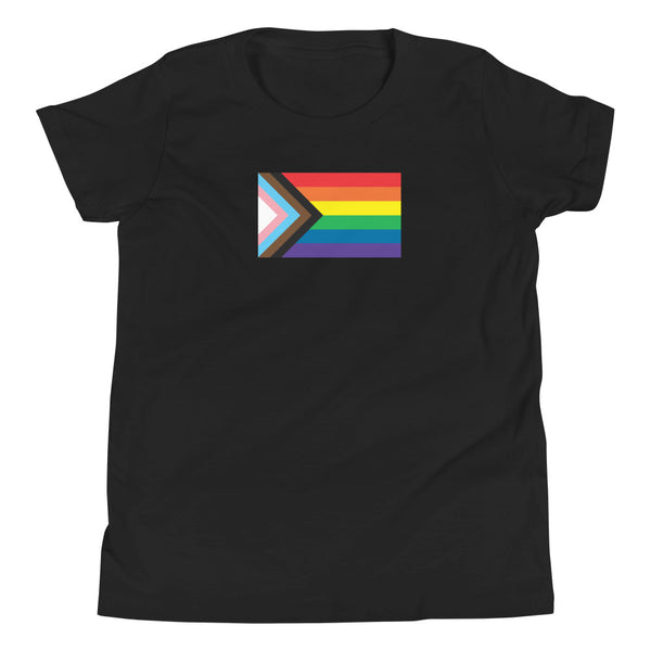 Progress Pride Flag Kids Short Sleeve T-Shirt