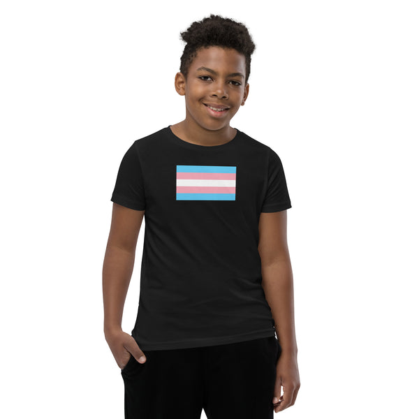 Trans Flag Youth Short Sleeve T-Shirt