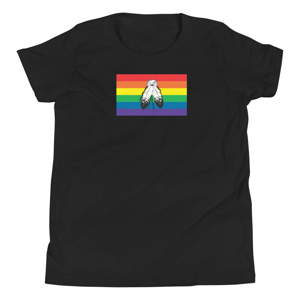 Two spirit Flag Youth Short Sleeve T-Shirt