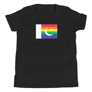 Pakistan LGBT Pride Flag Youth Short Sleeve T-Shirt