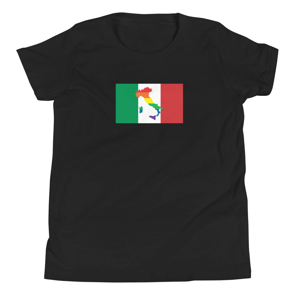Italy LGBT Pride Flag Youth Short Sleeve T-Shirt