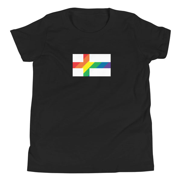 Finland LGBT Pride Flag Youth Short Sleeve T-Shirt