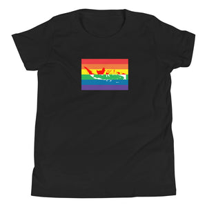 Indonesia LGBT Pride Flag Youth Short Sleeve T-Shirt