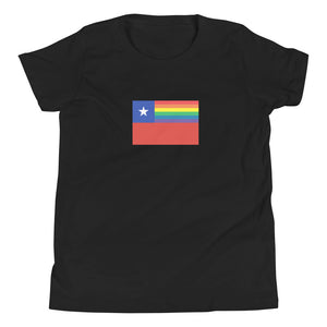 Chile LGBT Pride Flag Youth Short Sleeve T-Shirt