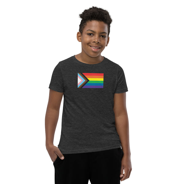 Progress Pride Flag Kids Short Sleeve T-Shirt