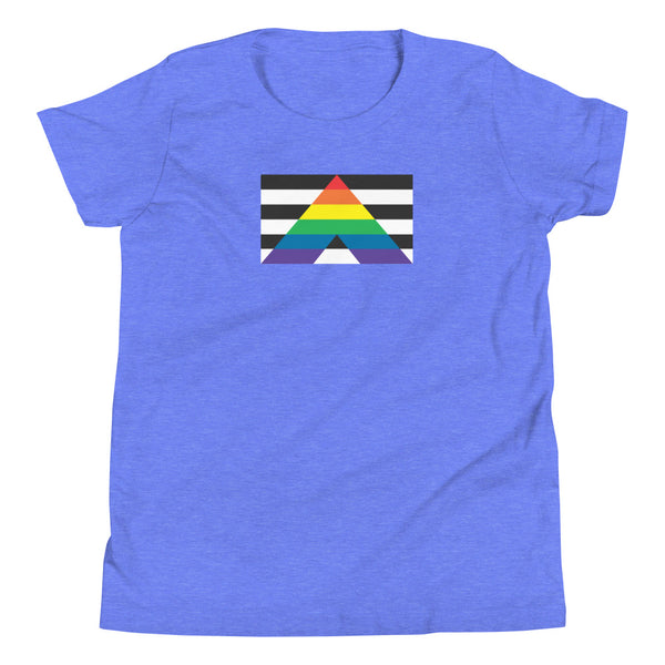 Straight Ally Flag Youth Short Sleeve T-Shirt