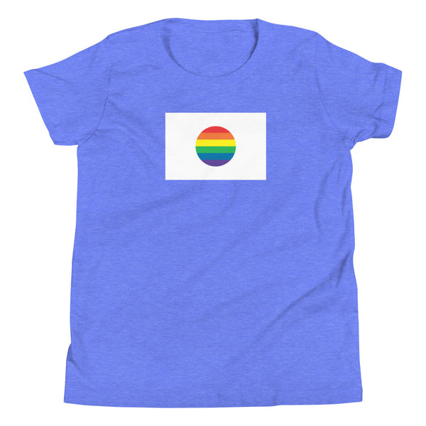 Japan LGBT Pride Flag Youth Short Sleeve T-Shirt