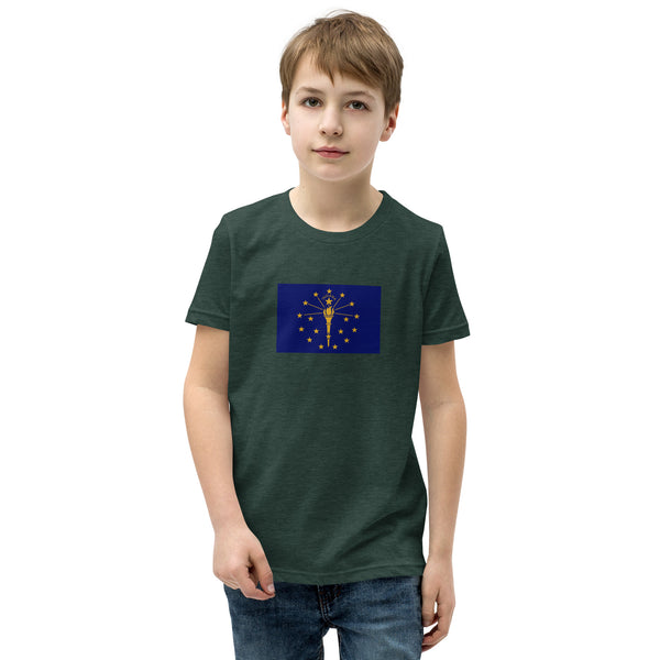 Indiana Flag Youth Short Sleeve T-Shirt