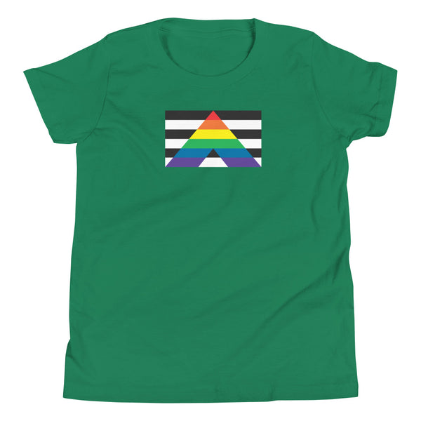 Straight Ally Flag Youth Short Sleeve T-Shirt