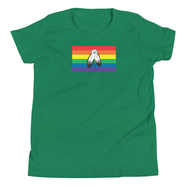 Two spirit Flag Youth Short Sleeve T-Shirt