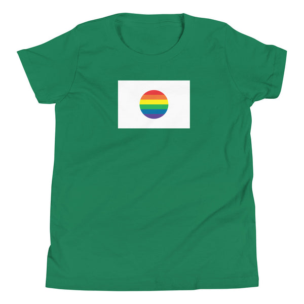 Japan LGBT Pride Flag Youth Short Sleeve T-Shirt