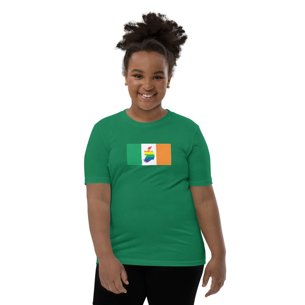Ireland LGBT Pride Flag Youth Short Sleeve T-Shirt